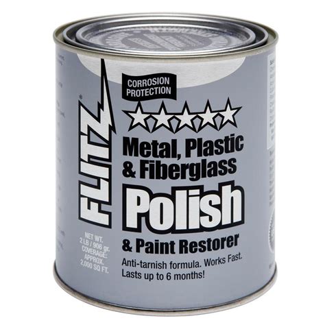 Flitz 2 lbs. Blue Metal, Plastic and Fiberglass Polish Paste Quart Can-CA 03518-6 - The Home Depot