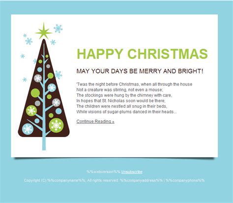 Happy Holidays Emails | Template Business