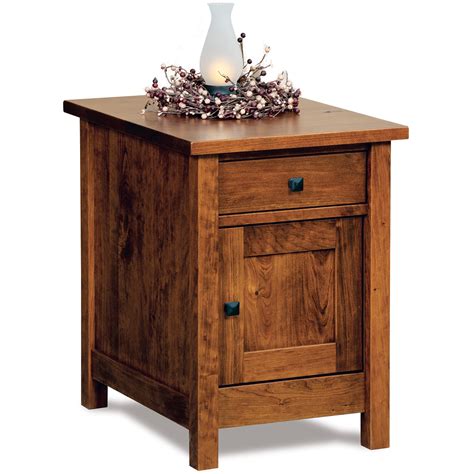 Centennial Amish End Table Cabinet, Handmade Quality | Cabinfield