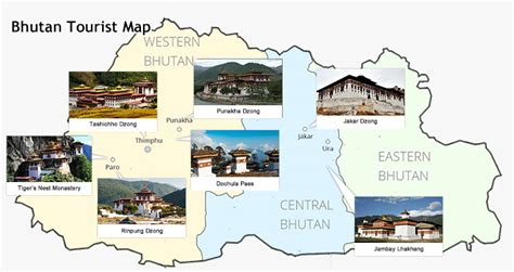 Map of Tibet and Bhutan