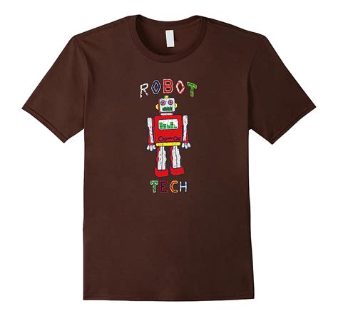 Robotics T-Shirt Robot Tech Retro Doodle Art Engineering Tee-4LVS ...