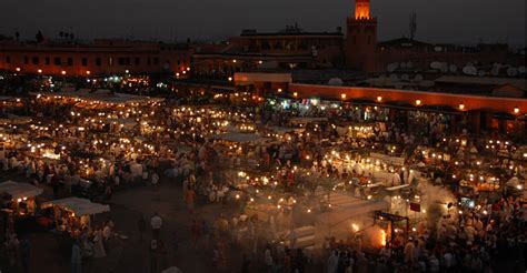 In the Night: Marrakech City Nightlife - Around The World Beauty