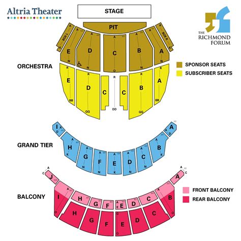 Altria Theater 3d Seating Chart - Theater Seating Chart