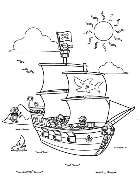 Get This Pirate Ship Coloring Pages 6a731