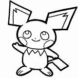 Pichu Coloring Pages Pokemon Printable Colouring Getcolorings  sketch template