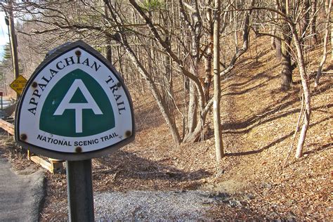 US Rt. 20 crosses the Appalachian Trail in Lee, Massachusetts. The ...