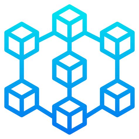 Blockchain srip Gradient icon