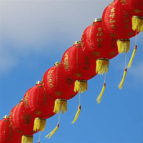 Hanging Chinese Lanterns · Free Stock Photo