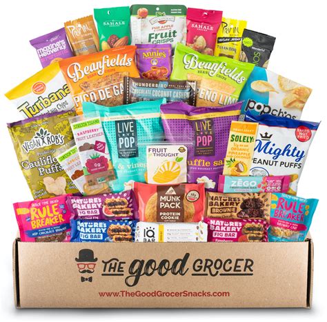 Deluxe Vegan Snacks Care Package (30ct) Gift Box Remote Employee – The ...