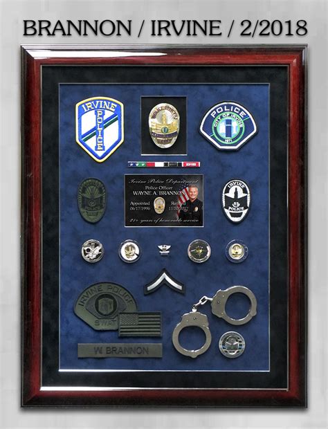 Irvine PD projects from Badge Frame