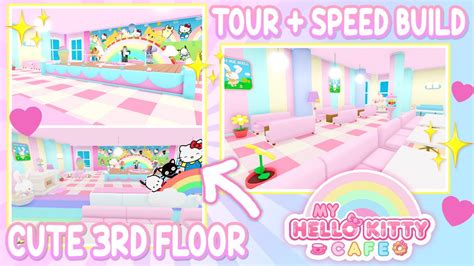 🎀 Hello Kitty CAFE FLOOR 3 SPEED BUILD! WISH ME MELL THEME | NO VIP GAMEPASSES! Hello Kitty ...