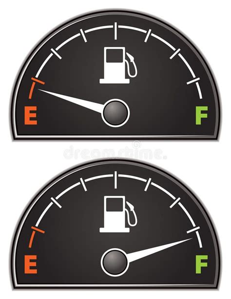 Gas Gauge stock vector. Illustration of dash, mark, drive - 36084586 ...