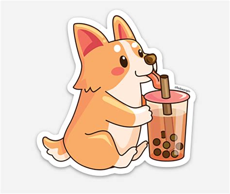 Animals Drinking Boba Stickers – Boba Origin