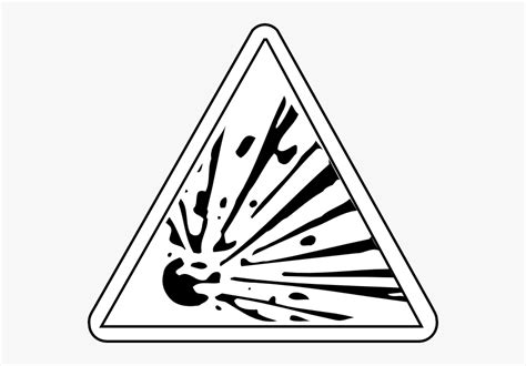 Explosive Symbol Black And White , Free Transparent Clipart - ClipartKey