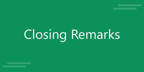 Free Closing Remarks Cliparts, Download Free Closing Remarks - Clip Art Library