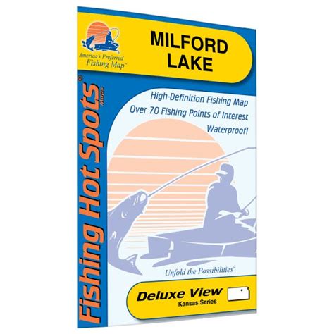 Kansas Milford Lake Fishing Hot Spots Map