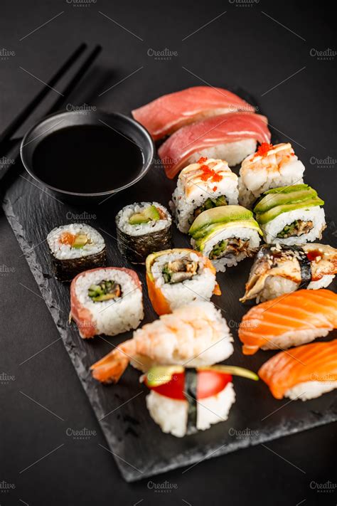 Sushi rolls | High-Quality Food Images ~ Creative Market