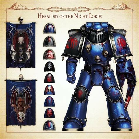 Pin by Thomas Mahony on Night Lords in 2020 | Warhammer, Warhammer marine, Warhammer 40k artwork