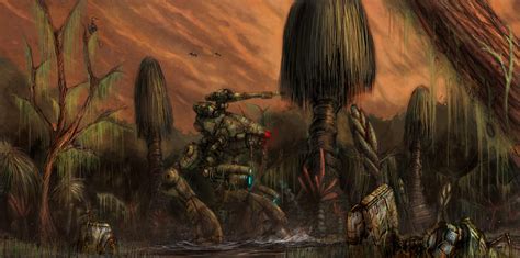 battletech Marauder in swamp by flyingdebris on DeviantArt