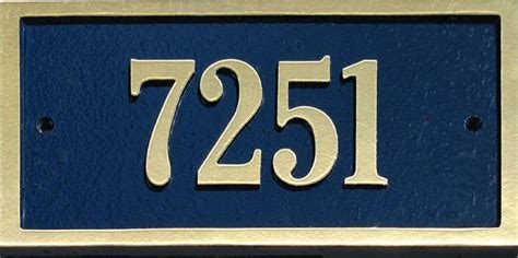 Brass Address Plaques – Brass House Number Signs