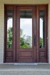 Pictures of Wooden Front Doors With Glass