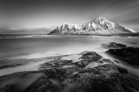 Nordic Sunrise, dawn at Skagsanden beach in winter - NiO Photography