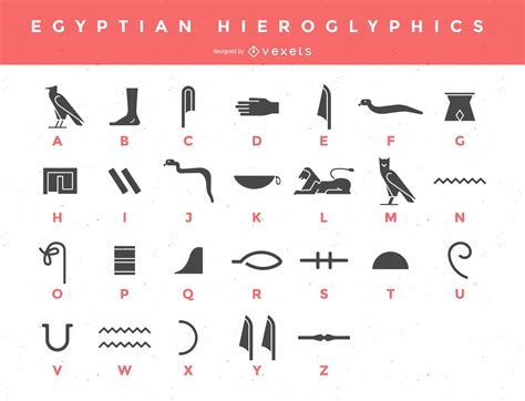 Egyptian Hieroglyphics Design Vector Download