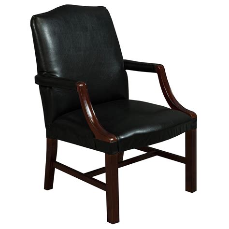 Kimball Independence Suffolk Used Leather Side Chair, Black - National ...