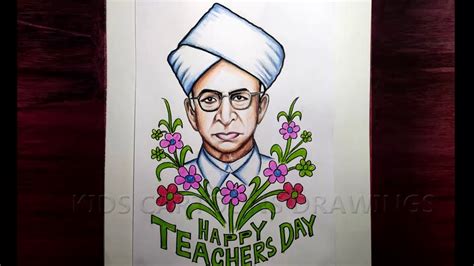 How to Draw Sarvepalli Radhakrishnan Drawing / How to Draw Teachers Day Drawing Step by Step ...