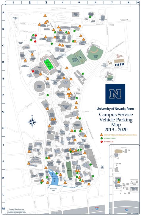 Parking Maps | Parking Services | University of Nevada, Reno