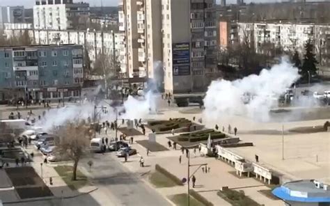 Ukraine accuses Russia of firing on protesters in occupied city | The ...