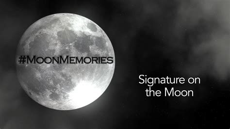 Signature on the Moon | Moon Memories | PBS LearningMedia