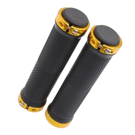 TureClos 1 Pair Handlebar Grips Bicycle Road Mountain Bike Handle Double Lock on Aluminium Alloy ...