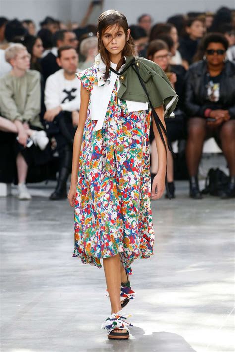 Kaia Gerber – Sacai Runway Show in Paris | GotCeleb