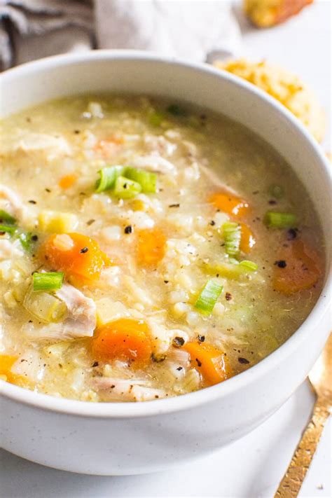 Instant Pot Chicken and Rice Soup - iFoodReal.com