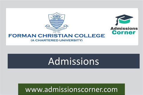 Forman Christian College University BS Admissions Spring 2023