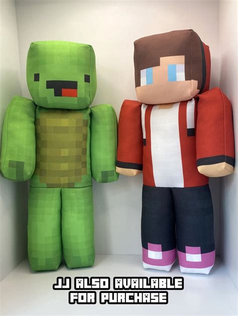 Mikey Plush Toy Minecraft Youtuber Mikey and JJ - Etsy