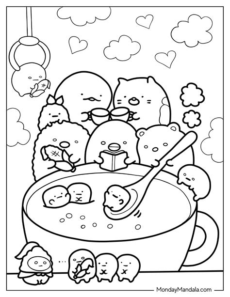 20 Sumikko Gurashi Coloring Pages (Free PDF Printables)