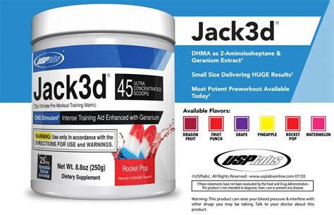 Jack3d w/ DMHA | USPLabs | Intense Training Aid