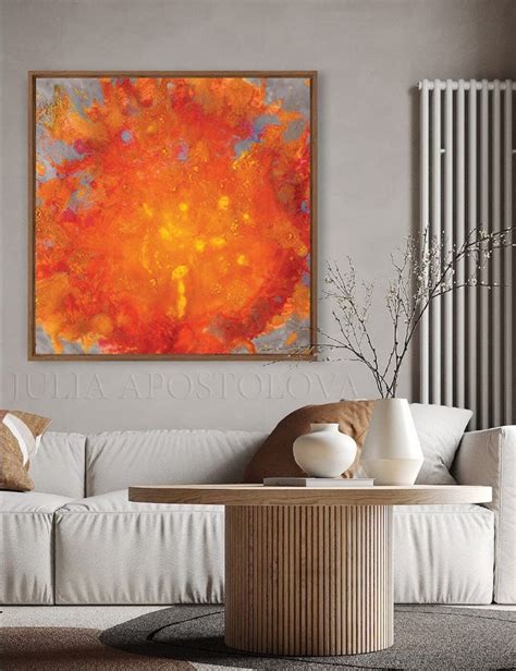 Sunset Painting Watercolor Abstract Print Sunrise Sun - Etsy