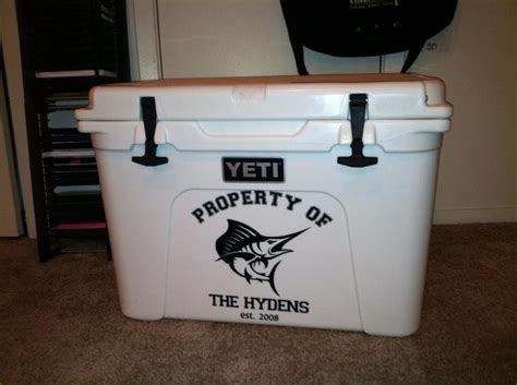 Custom YETI Cooler Decals by HillCountrySigns on Etsy