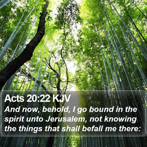 Acts 20:22 KJV Bible Verse Images