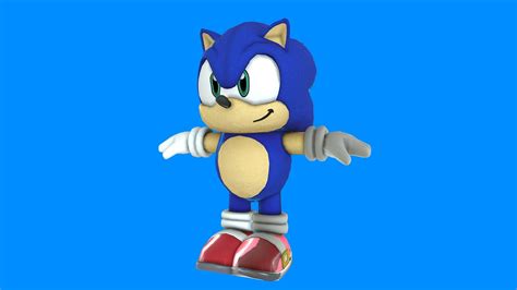 joypolis sonic mascot costume - rigged - Download Free 3D model by Sonicvoir.Gardevoir [db13a1c ...