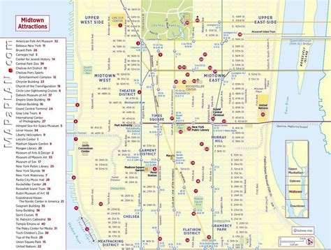 Printable Street Map Of Midtown Manhattan - Printable Maps