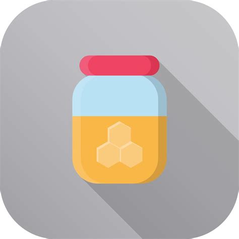 honey jar flat icon 4697539 Vector Art at Vecteezy