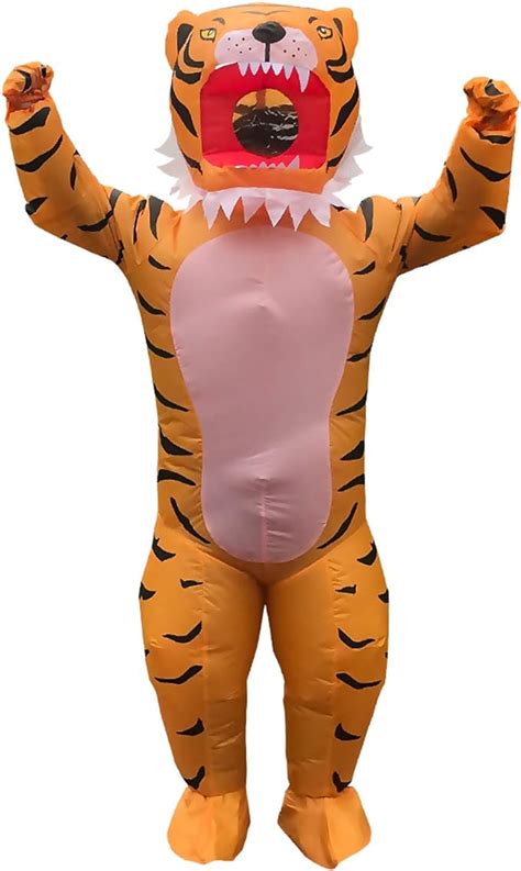 Amazon.com: Tiger Inflatable Costume, Christmas Funny Game Cosplay Blow up Full Body Animal ...