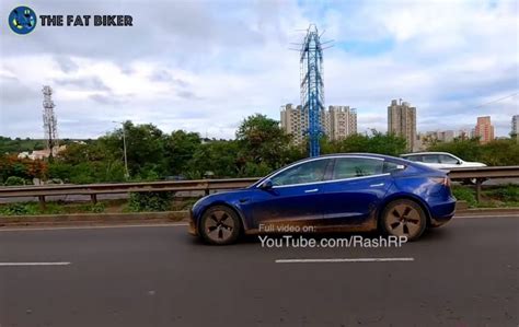 Tesla Model 3 Spied Testing On Video Ahead Of Launch In India