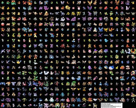 16 Bit Pokemon Sprites