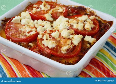 Baked maize porridge stock image. Image of europe, decorated - 7962159