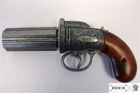 Revólver pimentero de 6 cañones, Inglaterra 1840 (1071) - Pistolas - Armas Históricas S.XVI-XIX ...